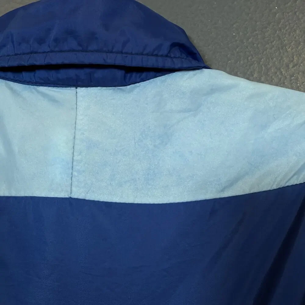 Nike S man blue light olympic jacket full zip sweatshirt big logo nylon vintage